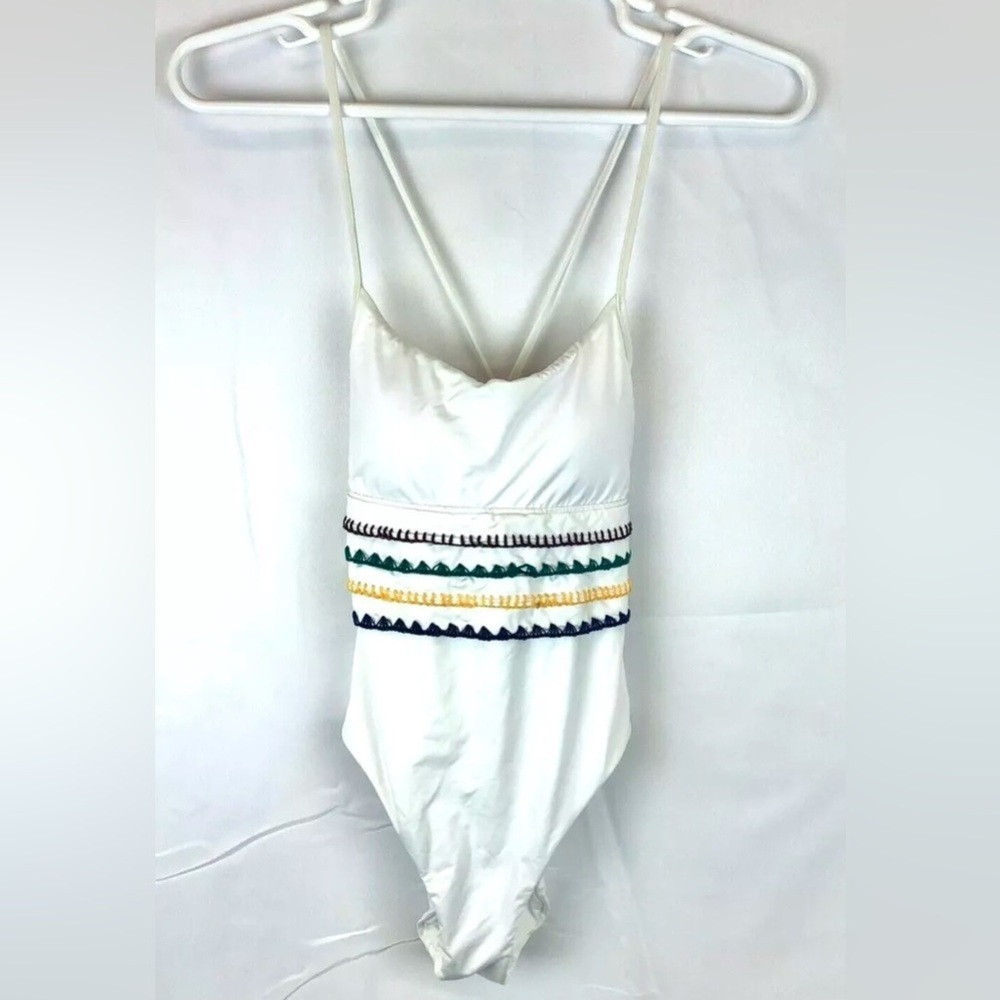 Soluna Swim Women’s White One Piece Swimsuit Size Small
